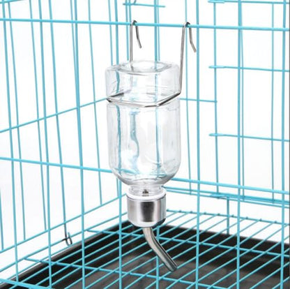 2 Pcs Pet Cage Water Bottle No Drip Small Animal Water Bottle, Hanging Waterer for Rabbit, Guinea Pig, Hedgehog, Squirrel, Rat, Chinchilla, Hamster Dispenser Bottle
