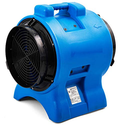 MOUNTO 1HP 3000cfm 12inch Industrial Axial Blower Ventilation Fan Exhaust Blower