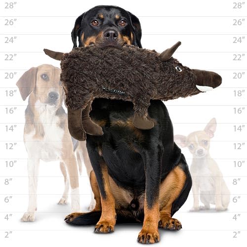 MIGHTY- Massive-Safari-Javelina-Squeaker-Multiple Layers. Made Durable, Strong & Tough. Interactive Play Dog Toy (Tug, Toss & Fetch). Machine Washable & Floats | Multiple Layers & Reinforced Seams , Washable and Floats , Mighty® Construction - color: Brow