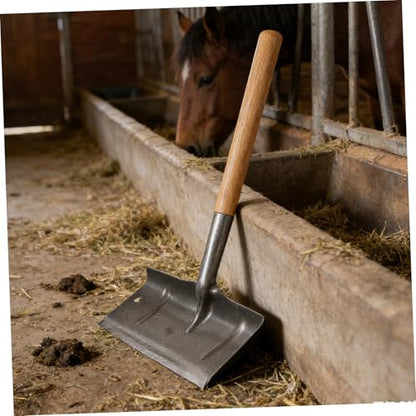 Kisangel Manual Manure Shovel Head for Poultry and Alpaca, Manganese Steel Fowl Waste Scraper Shovel with Efficient Manure Removal and Easy Care for Stables and Poultry Cage Cleaning
