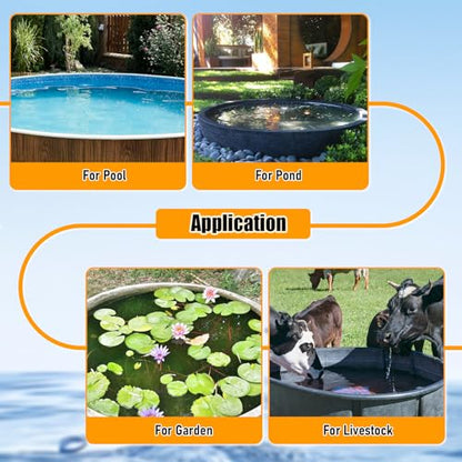 Water Trough Float Valve for Stock Tank, Stock Water Tank Float Valve, Fully Automatic Water Level Control Float Valve for Ponds, Aquariums, Livestock Water Trough, Hydroponics and Reservoir