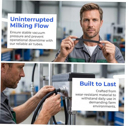 4pcs Milking Machine Air Hose Replacement Tube for Goat Milking Machines Food Grade Hose with Flexible Material Suitable for Dairy Farming