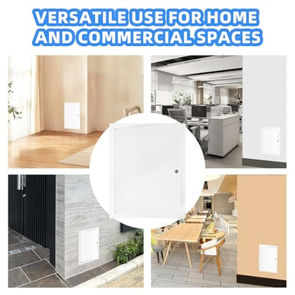 12" x 16" Metal Access Panel, 1MM Thickened Access Panel for Drywall, Aluminum Access Panel for Walls and Ceilings, Rust-Resistant and Easy-to-Install Drywall Access Panel - size: 12in*16in