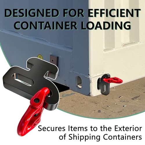 Heavy Duty Container Chain Bridle Hooks with Butterfly Clamps - Loading Hooks for Shipping Containers - Durable Steel Construction - 2-Pack