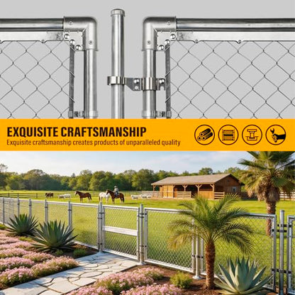 1-5/8" x 1-5/8" Chain Link Gate Latch Heavy Duty Stainless Steel Fence Gate Fork Latch Hardware with Padlock Hole 1pcs - color: 1-5/8"x1-5/8"