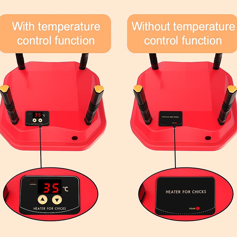 Adjustable 16x16 Brooder Heating Plate for Baby Chicks | Constant Efficient Warmth, Safe Energy-Saving, Easy to Assemble and Clean, Perfect for Chicken Brooding