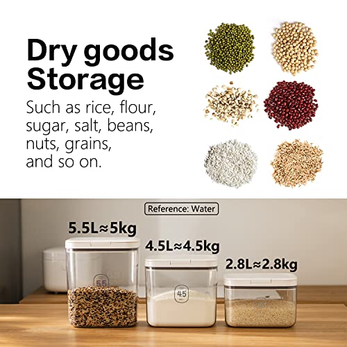 Flour Storage Container - 2.8L Keep Your Flour Fresh and Conveniently Accessible - color: 2.8 L