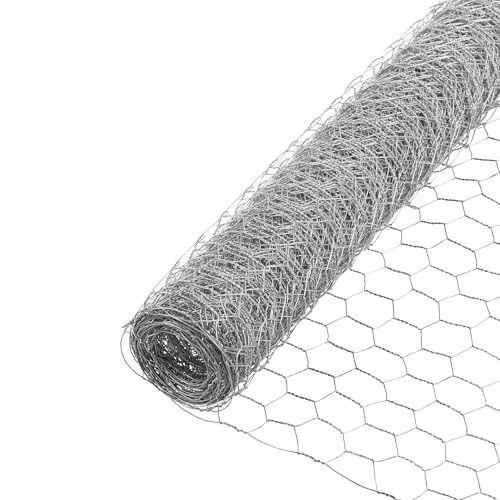 YARDGARD 2 Inch Poultry Netting, Chicken Wire Fence, 20 Gauge Galvanized Steel, Rabbit Fencing, Bird Enclosures, Garden Protection and Plant Support, 36 Inches x 150 Feet