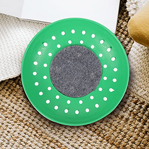 SHINEOFI Pigeon Nest Equipment 4-Pack Plastic Breeding Bowls with Non-Slip Mats for Pigeon Coop Bird Breeding House Suitable for Small Birds and Quails 8.86X8.86X1.97 Inches