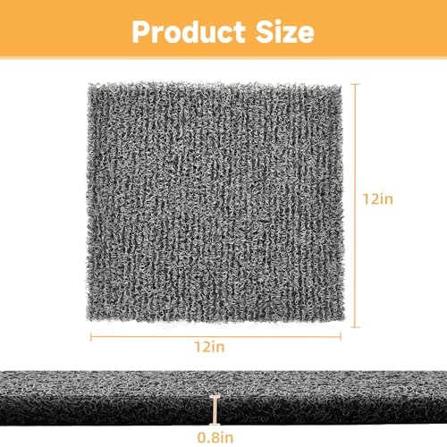 DRQ 8 Pcs Nesting Pads for Chicken Coop - Washable Chicken Nesting Pads, Reusable Chicken Coop Accessories for Hen Laying Mats 12"×12" (Gray) - color: Grey