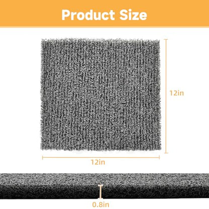 DRQ 8 Pcs Nesting Pads for Chicken Coop - Washable Chicken Nesting Pads, Reusable Chicken Coop Accessories for Hen Laying Mats 12"×12" (Gray) - color: Grey