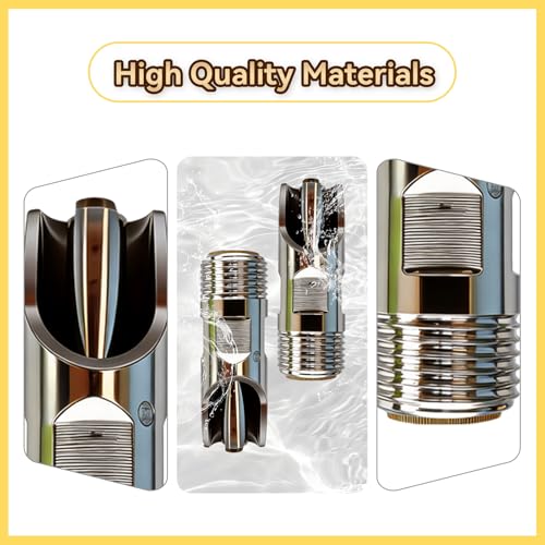 4PCS Pig Water Nipple,Automatic Pig Nipple Drinkers Kit Stainless Steel Pig Nipple Waterer Feeder for Barrel Kit with Brass Water Tank Connectors Hog Water Drinker System for Hog Goat Sows Piglets
