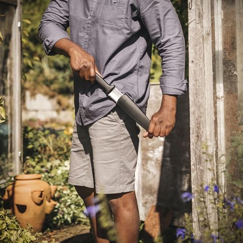 Fiskars Hori Hori Garden Knife with Sheath, Multi-Purpose Heavy Duty Gardening Hand Tool for Weeding, Planting, Digging with Hanging Hole - style: Hori Knife