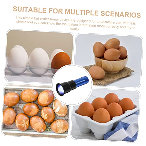 Handheld Egg Candler for Chicken and Duck Eggs Light Rechargeable Flashlight for Poultry Incubation