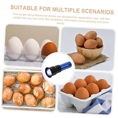 Handheld Egg Candler for Chicken and Duck Eggs Light Rechargeable Flashlight for Poultry Incubation