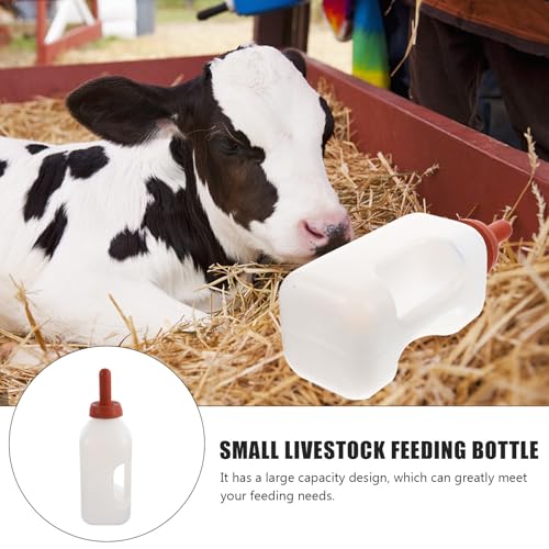HANABASS Thickened 2L Calf Nursing Bottle with Handle Livestock Milk Feeder for Calf Feeding Farm Animal Nursing Container