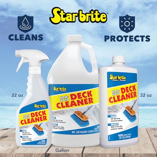 STAR BRITE Non-Skid Deck Cleaner & Protectant - Lift Dirt & Stains From Fiberglass, Painted Surfaces, More 22oz Spray (085922SS) - style: 22 Oz Spray