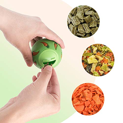 Niteangel Treat Ball, Snack Ball for Guinea Pigs, Rabbits, Hedgehogs and Other Small Pets (Small, Blue) - color: Blue