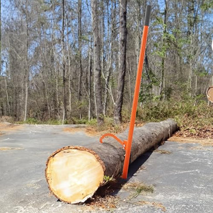 VEVOR 59'' Felled Cant Hook Logging Tool, Adjustable Heavy Duty Steel Log Roller, Log Lifter Timber Jack with Rubber Grip, Forestry Logging Tools for Lifting and Handling Logs up to 32" Dia - size: Cant Hook 59''