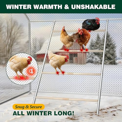 Chicken Perch Roosting Bars for Coop Farm Chicken Toys Roost Ladder for Backyard Poultry (58.2" L x 32" W) - color: 1 Pack