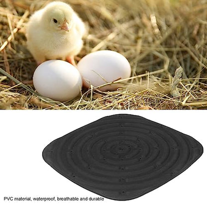 4pcs Chicken Nest Mat, Washable Poultry Nesting Box Pads PVC Water Proof Egg Collector Protector Liners for Laying Eggs Chicken Coop (Black) - color: Black