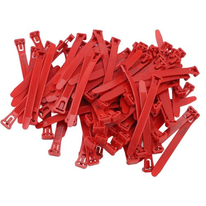 HEEPDD Chicken Leg Bands, Adjustable Fadeless Numbered Plastic Poultry Identification Leg Rings with Clear Colorfast Engraving, for Duck Goose Chicken Management (red) - color: red
