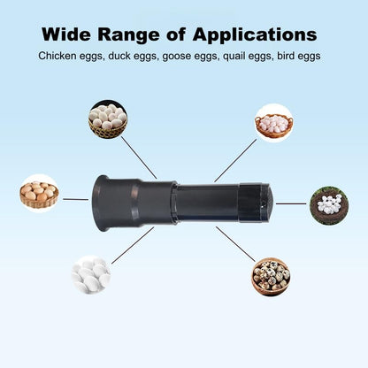 LED Egg Candler Tester Lamp for Monitoring Embryo Development, Light Candling Device
