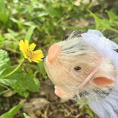 OtardDolls Lifelike Reborn Pig Dolls, 5 Inch Soft Realistic Newborn Cute Pig Dolls with Toy Accessories for Birthday, Christmas