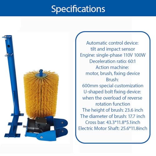 110V Electric Cow Body Brush Swing Type Rotating Bovine Body Brush Automatic Massage Scratch Brushes