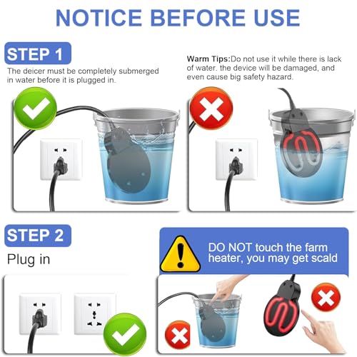 150W Specialized Bird & Chicken Waterer Heater - Tailored for Avian and Poultry Drinking Needs - Perfect for Indoor & Outdoor Winter Use - Durable Aluminum Cast for Rapid, Efficient Heating