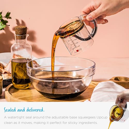 Dreamfarm Measuring Cup and Spoons Set | Upcup All-in-1 Scrape Up Measuring Cup and Levoons Self-Levelling Measuring Spoons for Baking and Cooking
