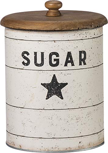 Primitives by Kathy 39060 Farmhouse Tin Canisters, Sugar/Coffee/Flour