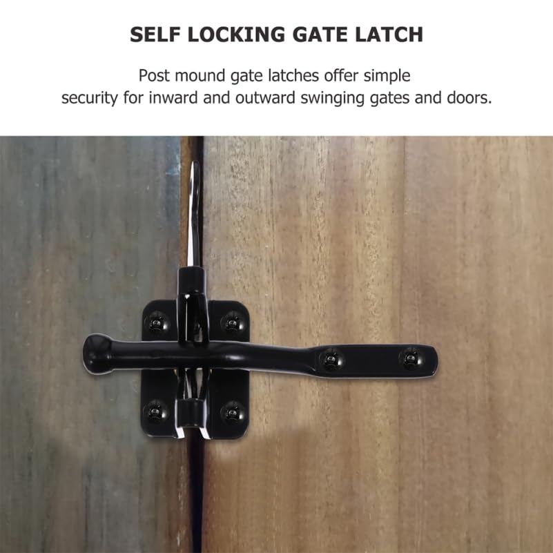 Heavy Duty Pin Lock Door Buckle Gate Latch for Metal and Wooden Gates with Safety for Pets and Babies Easy Installation Outdoor Gate Hardware