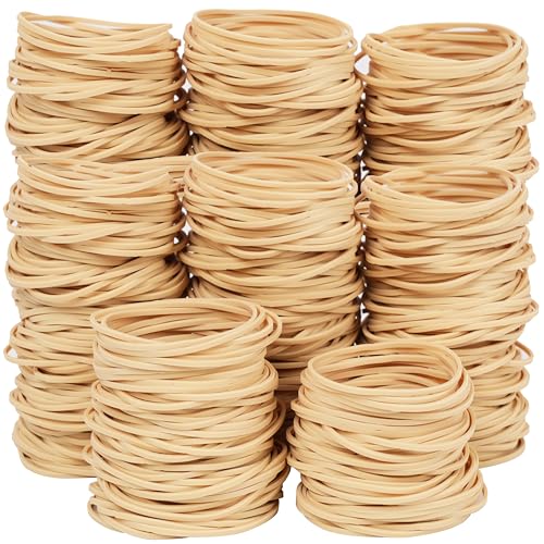 AMUU Rubber Bands Size 18 500pcs Elastic Rubber Bands for Office Supplies | Heavy Duty Small Rubber Bands for School Home Money Flower