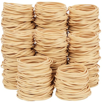 AMUU Rubber Bands Size 18 500pcs Elastic Rubber Bands for Office Supplies | Heavy Duty Small Rubber Bands for School Home Money Flower