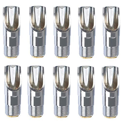 BUYGOO 10Pack Pig Nipple Waterer, Hog Nipple Waterer, 1/2" NPT Stainless Steel Automatic Pig Nipples Heavy Duty Water Drinker Feeder Watering Nipples for Piglets, Sows Drinking
