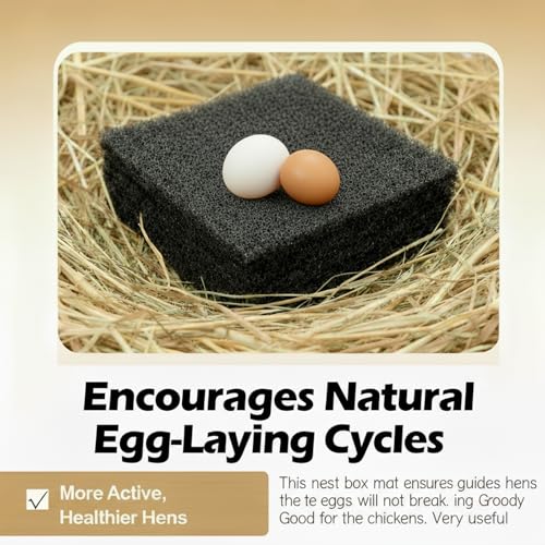 Chicken Nesting Box Pads | 8PC Washable Nesting Mats (12"x12") - Durable Plastic Coop Liners, Odor-Proof Chicken Bedding for Indoor/Outdoor Laying Boxes (8pack-Gray) - size: 8pack-Gray