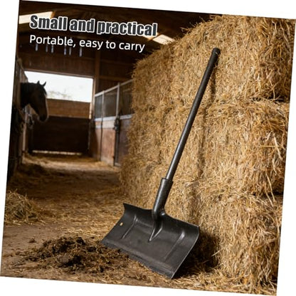 Holibanna Manual Maintenance Scraper Livestock Cage Shovel Fowl Waste for with Antislip Handle and Made of Sturdy Manganese Steel, Lightweight Cleaning Tool Poultry for Horse Goat Barn