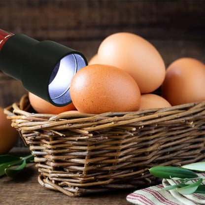 POPETPOP Incubator Egg Candling Lamp with Cool Bright Led Light Portable Egg Tester for Chicken Fertility Check Indoor Outdoor Use