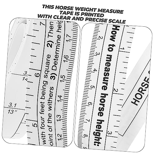 VICASKY Horse Tape Measure 8.2ft Professional Measure Tape Large Markings for Easy Reading Horse Height and Weight Measurement