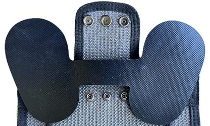 DOWN UNDER OUTDOORS 2 Pack Medium-Large Chicken Saddles with Adjustable Straps, Chicken Apron, Poultry Saver, Pet Supplies, Including Shoulder Covers (Extra Long Grey Mesh) - color: Dark Grey Mesh