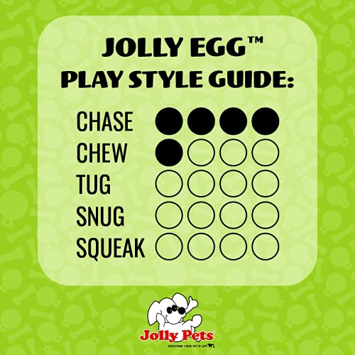 Jolly Pets Jolly Egg Dog Toy, 8 Inches/Medium, Yellow (Pack of 2) - color: 옐로우, size: Medium (8 in) (Pack of 2)