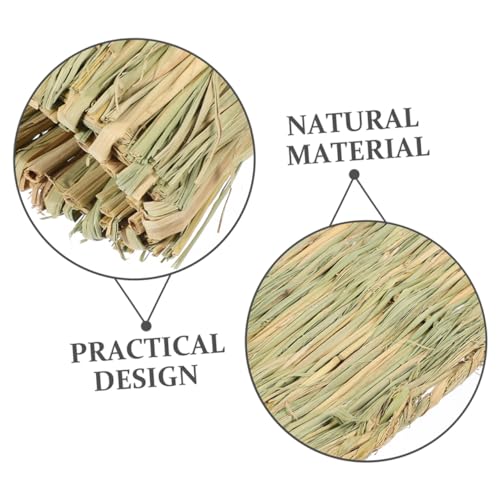 Yardwe Hen Nesting Pad Durable Straw Mat for Chicken Coop Washable Nest Box Liner for Egg Laying for Chickens Rabbits and Pets