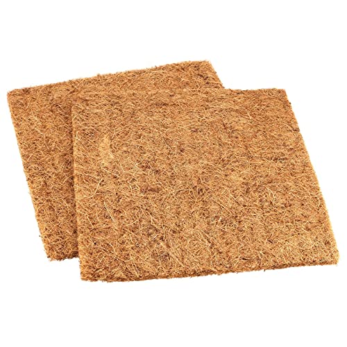 15 Pack 12 x 12 Inch Coconut Fiber Nesting Box Liners, Thickened Chicken Nesting Pads, Chicken Coop Bedding Mats Bulk, Poultry Supplies for Hen Laying Eggs (Brown)