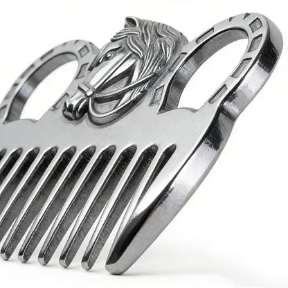 2PCS Horse Comb, Horse Mane and Tail Comb，Portable Aluminum Alloy Horse Comb