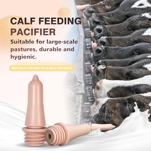 Calf Feeding Nipple Silicone Nipple Compatible Milk Bucket (8pcs) - color: 8pcs