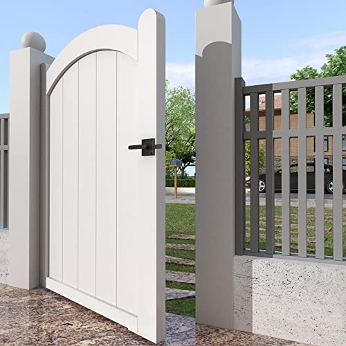 JUBEST Double Side Gate Latch, Heavy Duty Swinging Door Latch Gate Hardware for Left Inswing Outdoor Fence, Wooden Gates, Pool Gate, Backyard, Garden - size: GL01