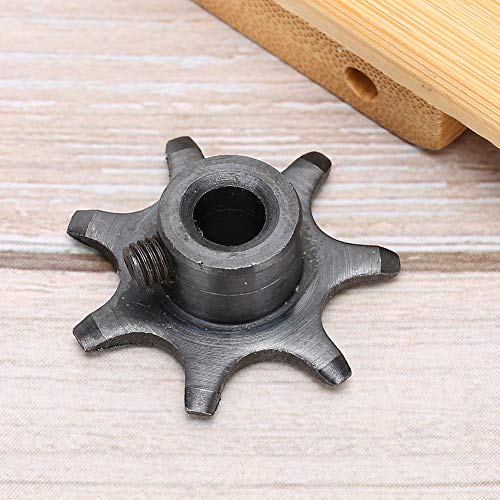 Wheel Gear for Incubator, Metal Reversible Toothed Gear 2Pcs 3x3x1.4cm Black – Durable Hatchery Replacement Parts, Easy Installation for Egg Turning Machines