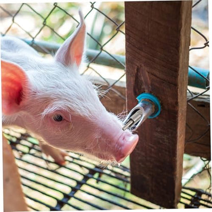 BESPORTBLE Pig Nipple Water Drinkers Livestock Waterer Stainless Steel Pig Waterer Piglets Drinking Dispenser No Waste Design