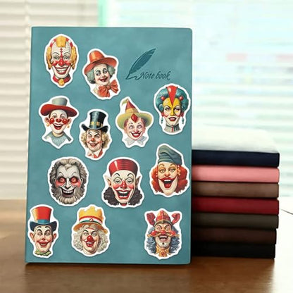 50pcs Cool Character Clown Stickers for Water Bottles Skateboard Luggage Laptop Bumper Waterproof Vinyl Clown Stickers Bulk for Boys Teens Adults (Clown) - color: Clown
